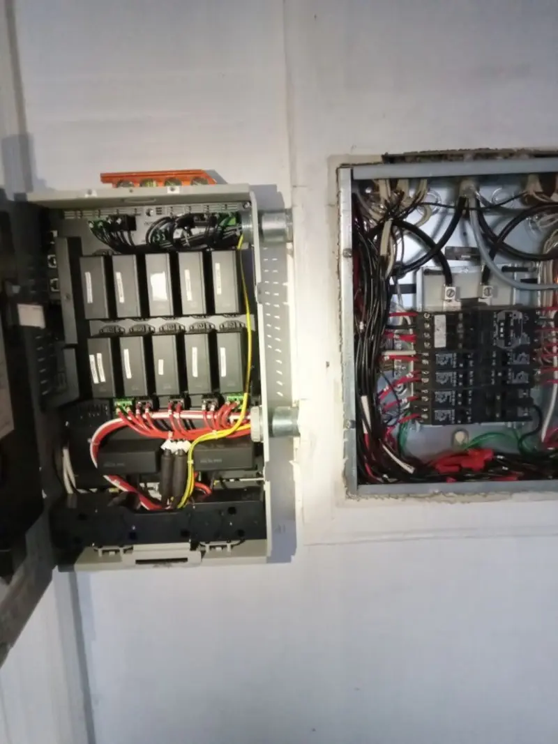 Electrical panel upgrade completed for Commercial Electrician Services in Centerton